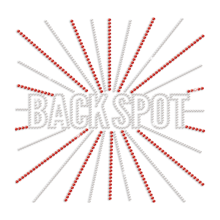Wholesale Cheer Backsport Iron on Rhinestone Transfer Motif