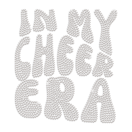 Crystal In My Cheer Era Rhinestone Iron on Transfer