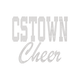 Cheer Rhinestone Iron on Transfer