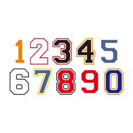 Numbers 0 To 9 Numbers Iron On Transfer Sticker Heat Pressed - Temu