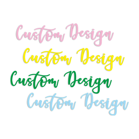 Custom Word in Four Colors PU Heat Transfer