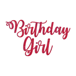 Birthday Girl PU Heat Transfer