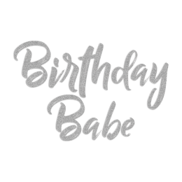 Birthday Babe Glitter Heat Transfer