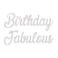 Birthday Fabulous Rhinestone Heat Transfer