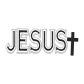 Jesus with Cross Printable Glitter Heat Transfer