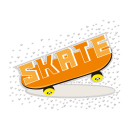 Skate Rhinestone & Printable PU Heat Transfer