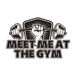 Weightlifting Meet Me at the Gym Printable PU Heat Transfer