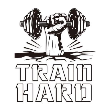 Train Hard Weightlifting Printable PU Heat Transfer