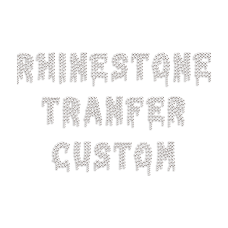 Custom Melting Rhinestones Heat Transfer