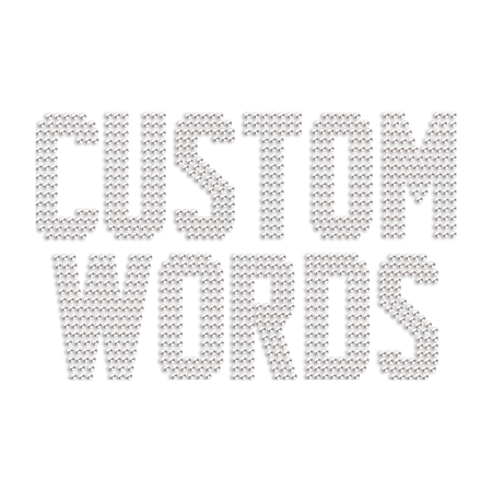 Custom Words Rhinestone Iron On Transfer