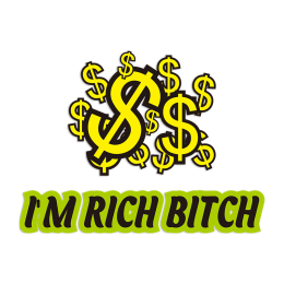 I\'M Rich Bitch Printable Htv T Shirt Heat Transfer