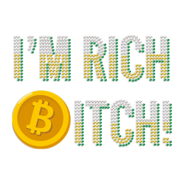 I\'M Rich Bitch Printable Htv T Shirt Heat Transfer