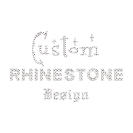 Custom Rhinestone Design Rhinestones Iron On Transfer