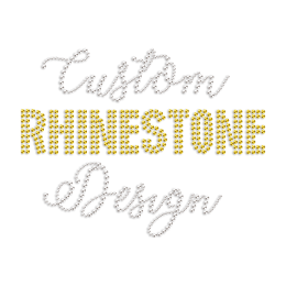 Custom Rhinestone Transfer Rhinestone Iron On Decals