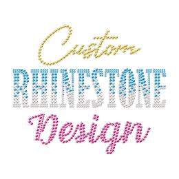 Custom Rhinestone Logo Diamonds Iron On