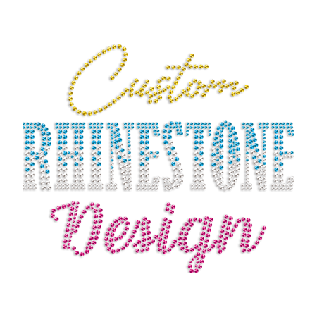 Custom Rhinestone Logo Diamonds Iron On