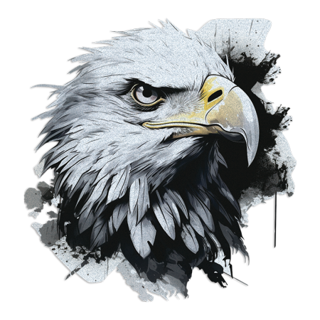 Powerful Eagle Printable HTV T Shirt Heat Transfer