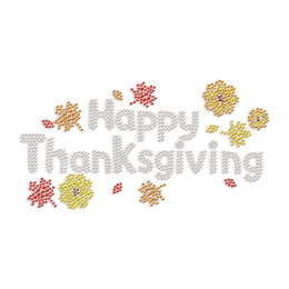 Happy Thanksgiving Day Crystals Heat Transfers Designs