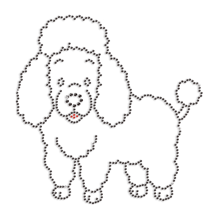 Wholesale Dog Rhinestone Heat Trasnfer for T Shirts