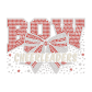 Cheerleaders Bow Rhinestone & Glitter Heat Transfer