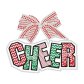 Cheer with Bow Rhinestone & Printable Glitter Heat Transfer