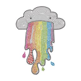 I Am a Cloud I Have a Rainbow in My Mouth Neon Stud Transfer