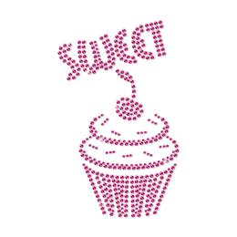 Small Cherry Cupcake I Love Pink I Love Dessert Cute Motif