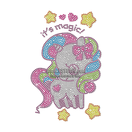 It's Magic Cute Unicorn for Babies Nailhead Transfer