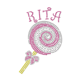 Custom Rita\'s Sweet Lolipop Hot Press Transfer