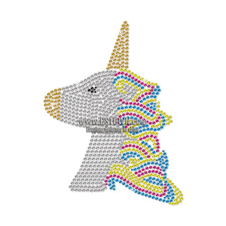 Special Bling Rhinestone Unicorn Transfer