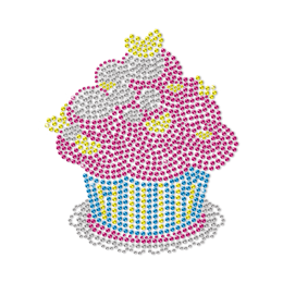 Strawberry Neon Stud Cupcake Transfer