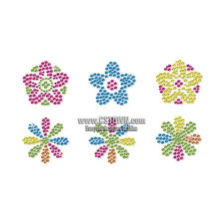 Little Flowers Fresh Style Neon Stud Transfer