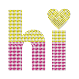 Hi Honey Custom Greetings Neon Stud Transfer