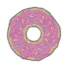 Sweet Doughnut Customized Neon Stud Transfer