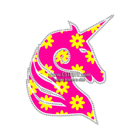 Pink Unicorn In Dream Heat Transfer