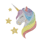 Unicorn In My Dream Bling Rhinestone Transfer