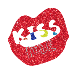 Kiss Me Sexy Lips Glitter Transfer