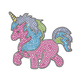 Cute Unicorn Motif Neon Stud Transfer