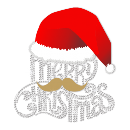 Custom Christmas Heat and Moustache Merry Christmas