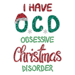 Obsessive Christmas Discover Glitter Hot Press Transfer