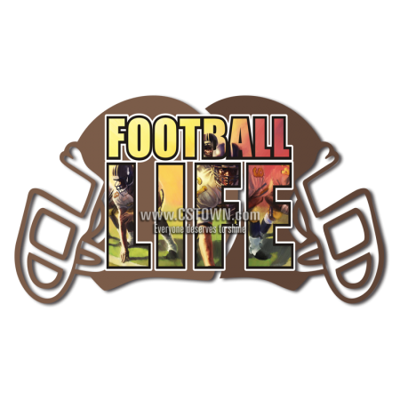 Comic Style Football Life Heat Transfer