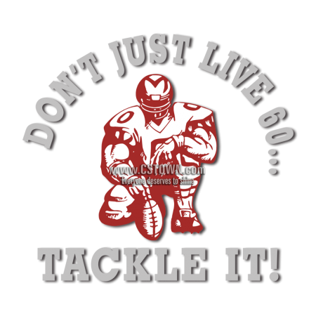 Tackle It American Football Iron on Design