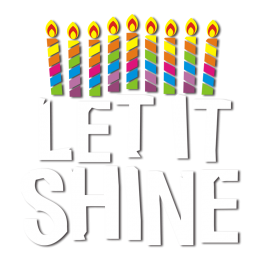 Let It Shine Hanukkah Themed Printable Vinyl Transfer