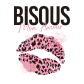 Bisous Leopard Lips Printable PU Fashion Heat Transfer