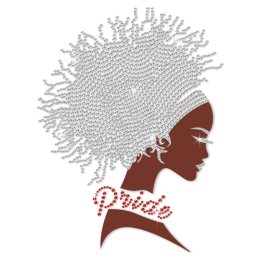 ISS Afro Girls Pride Rhinestud Decal