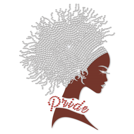 ISS Afro Girls Pride Rhinestud Decal