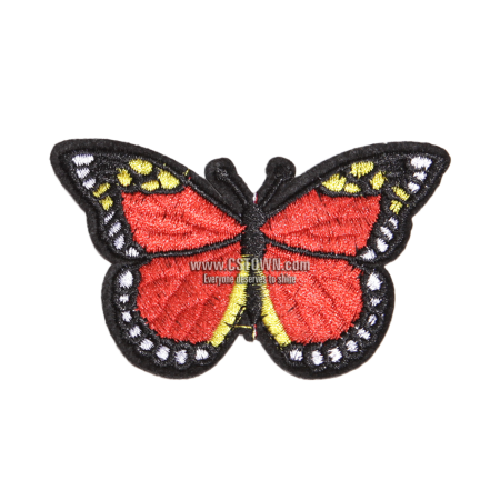 Special Red Butterfly Iron on Customized Patches