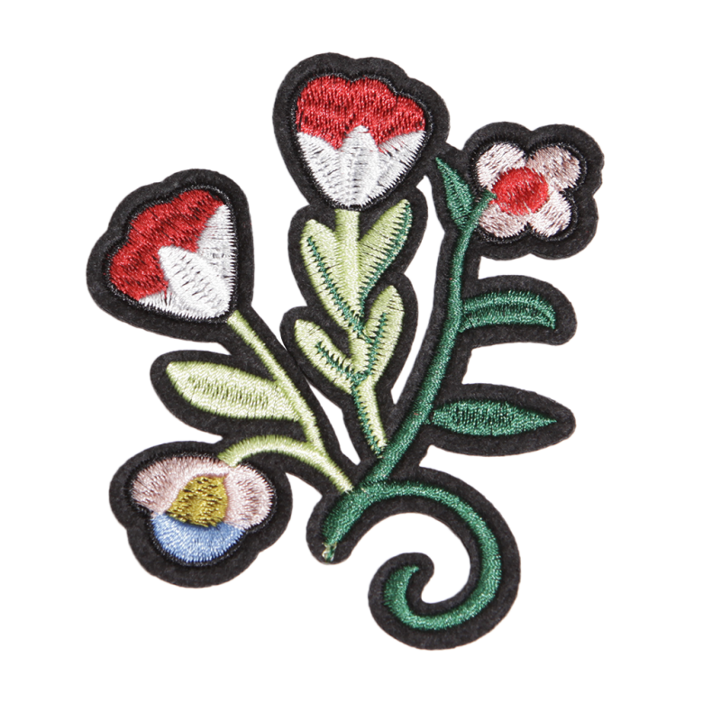 Customized little flowers embroidery patches  cstown