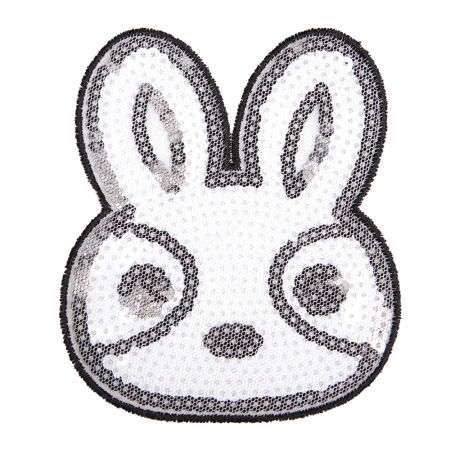 Cartoon Rabbit Sequin Patch for Shirts and Caps