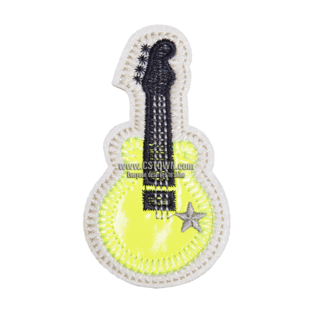 Fluorescent Yellow PU Guitar Patch